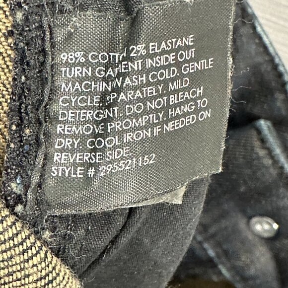 Club Monaco Jeans Womens 0 Dark Wash Cotton Stretch Pockets Straight Leg - Picture 8 of 8